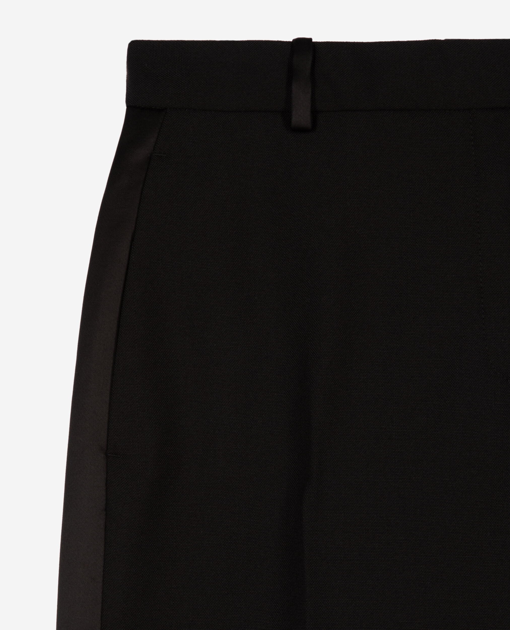 Pantalon de smoking large noir, BLACK, hi-res image number null