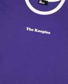 The Kooples FEMME ELECTRIC BLUE t-shirt avec sérigraphie violet