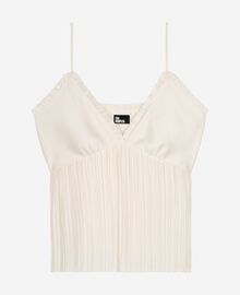 The Kooples FEMME ECRU caraco plissé ecru