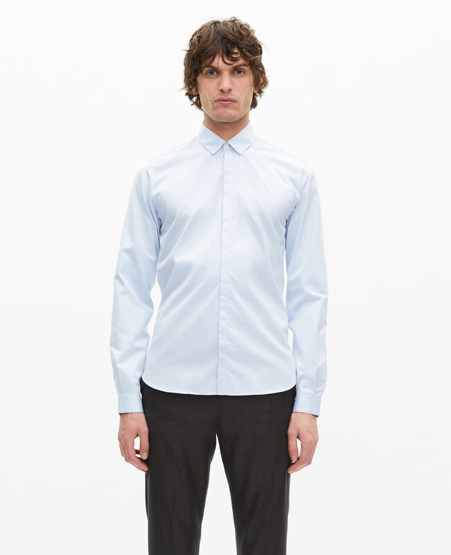 The Kooples HOMME LIGHT BLUE chemise col classique bleu ciel