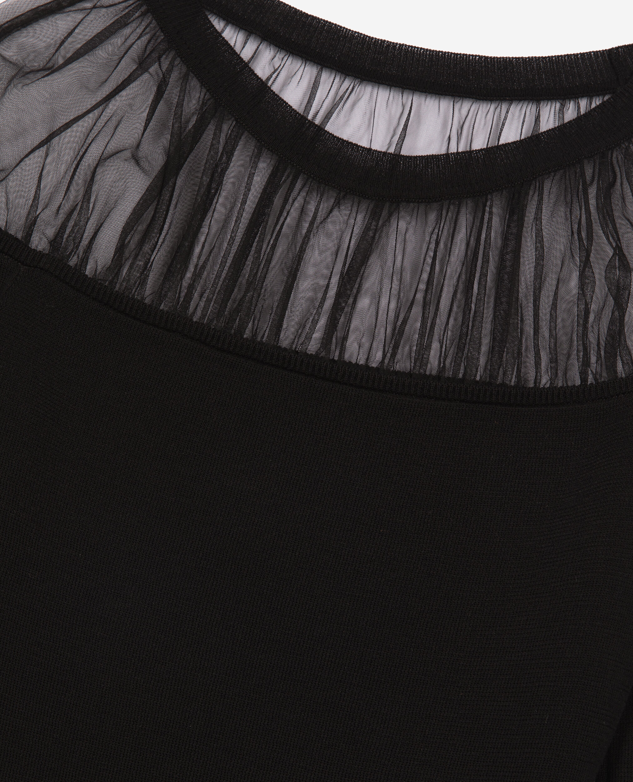 Robe courte à fronces noire, BLACK, hi-res image number null