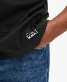 The Kooples MIXTE BLACK WASHED t-shirt mixte the doors x the kooples noir délavé