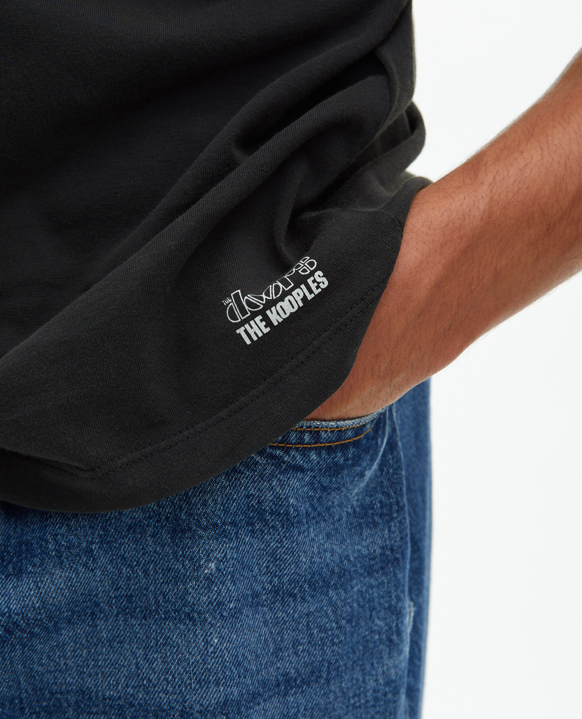 T-shirt mixte The Doors X The Kooples noir délavé, BLACK WASHED, hi-res image number null