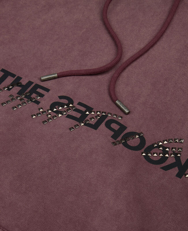 The Kooples HOMME FIGUE sweatshirt à capuche what is bordeaux