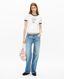 The Kooples FEMME WHITE t-shirt avec sérigraphie blanc