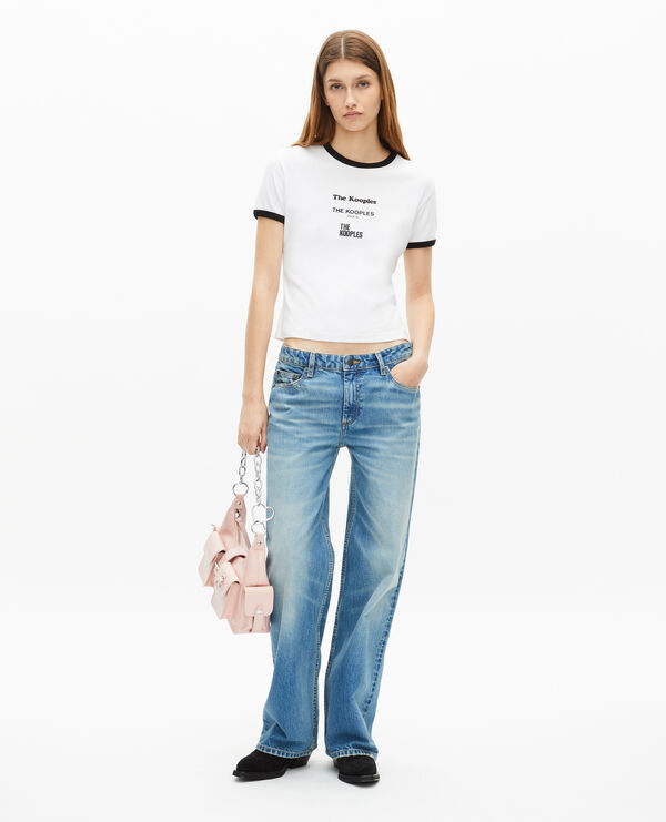 The Kooples FEMME WHITE t-shirt avec sérigraphie blanc