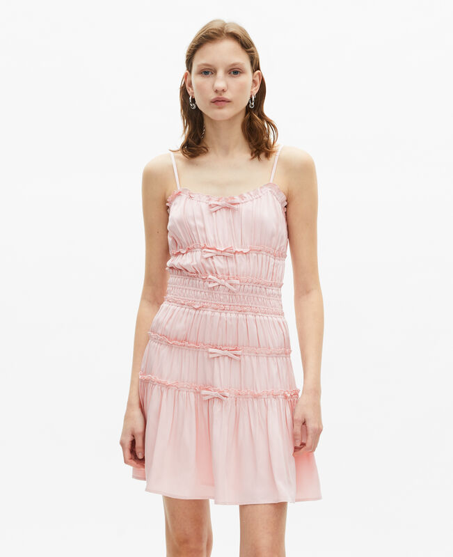 The Kooples FEMME LILA robe courte avec nœuds lilas