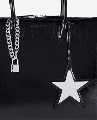 The Kooples DAMEN BLACK ming xl-tasche aus schwarzem leder