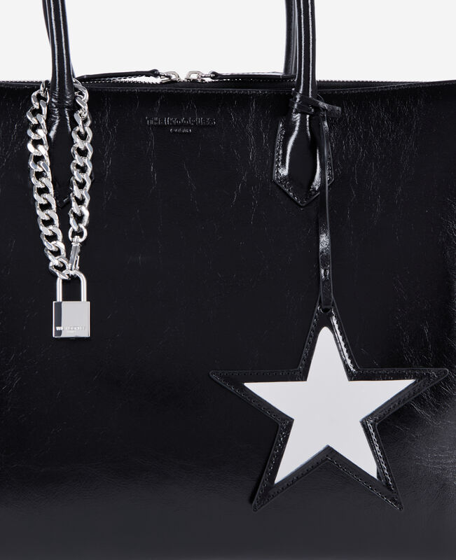 The Kooples FEMME BLACK sac ming xl en cuir noir