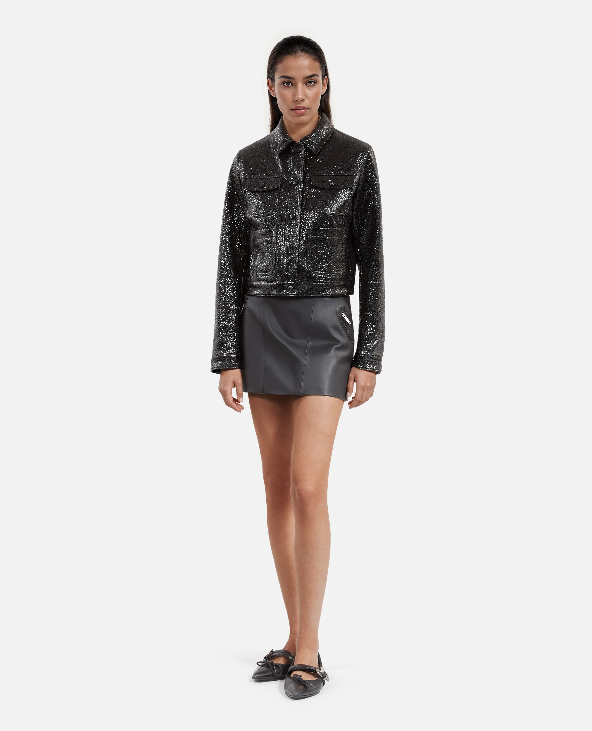 Veste courte noire, BLACK, hi-res image number null