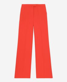 The Kooples FEMME ORANGE pantalon tailleur orange en crêpe