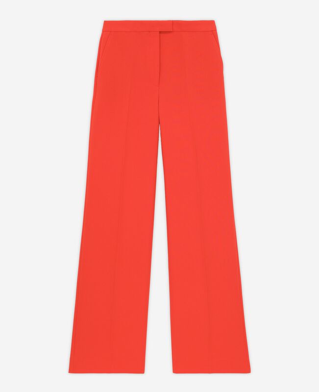 The Kooples FEMME ORANGE pantalon tailleur orange en crêpe