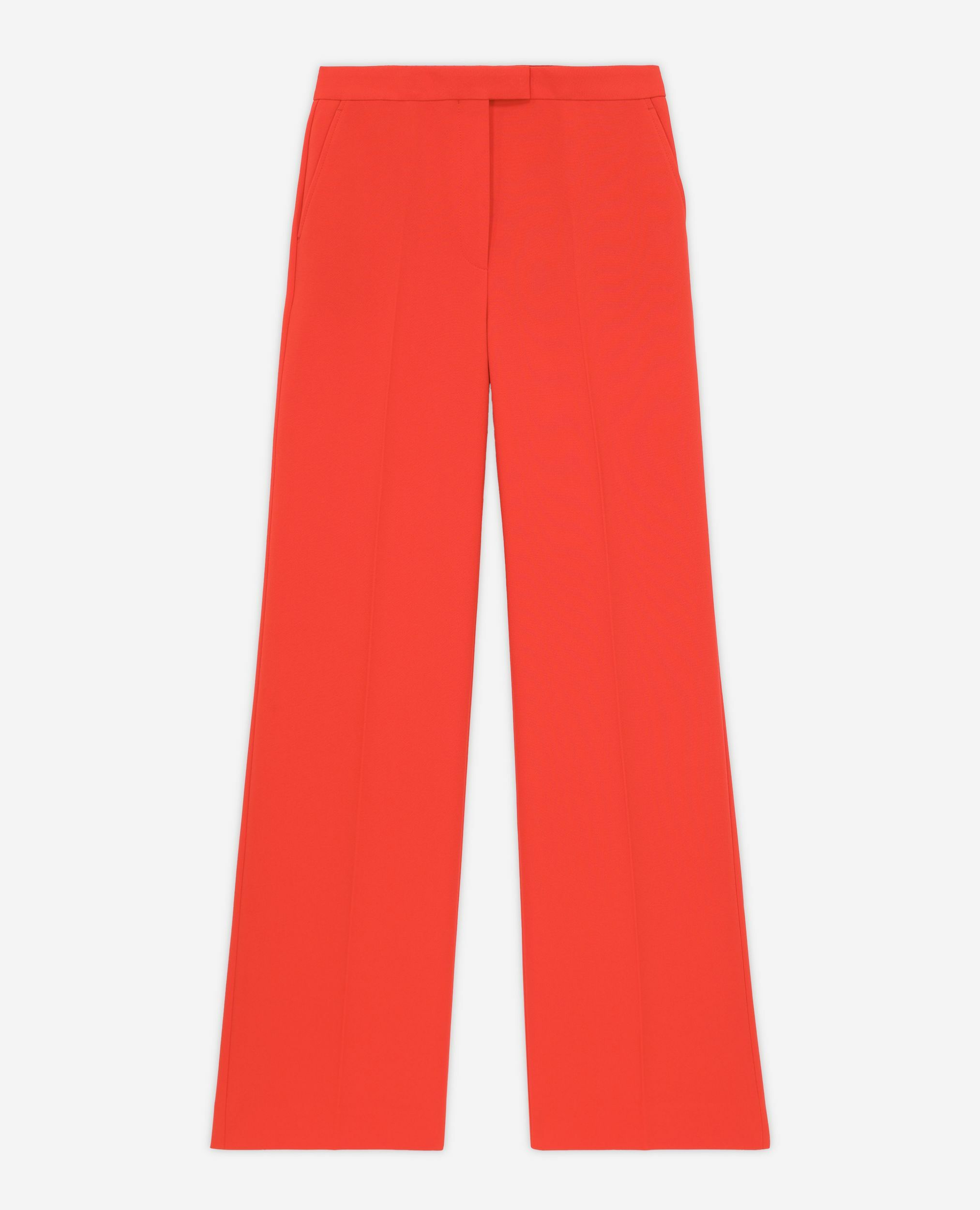 Pantalon tailleur orange en crêpe, ORANGE, hi-res image number null