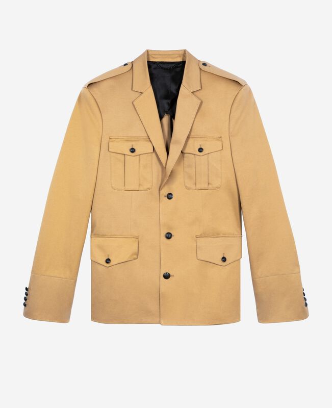 The Kooples HOMME CAMEL veste en coton camel
