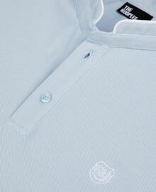 The Kooples HOMME BLUE polo en coton piqué bleu clair