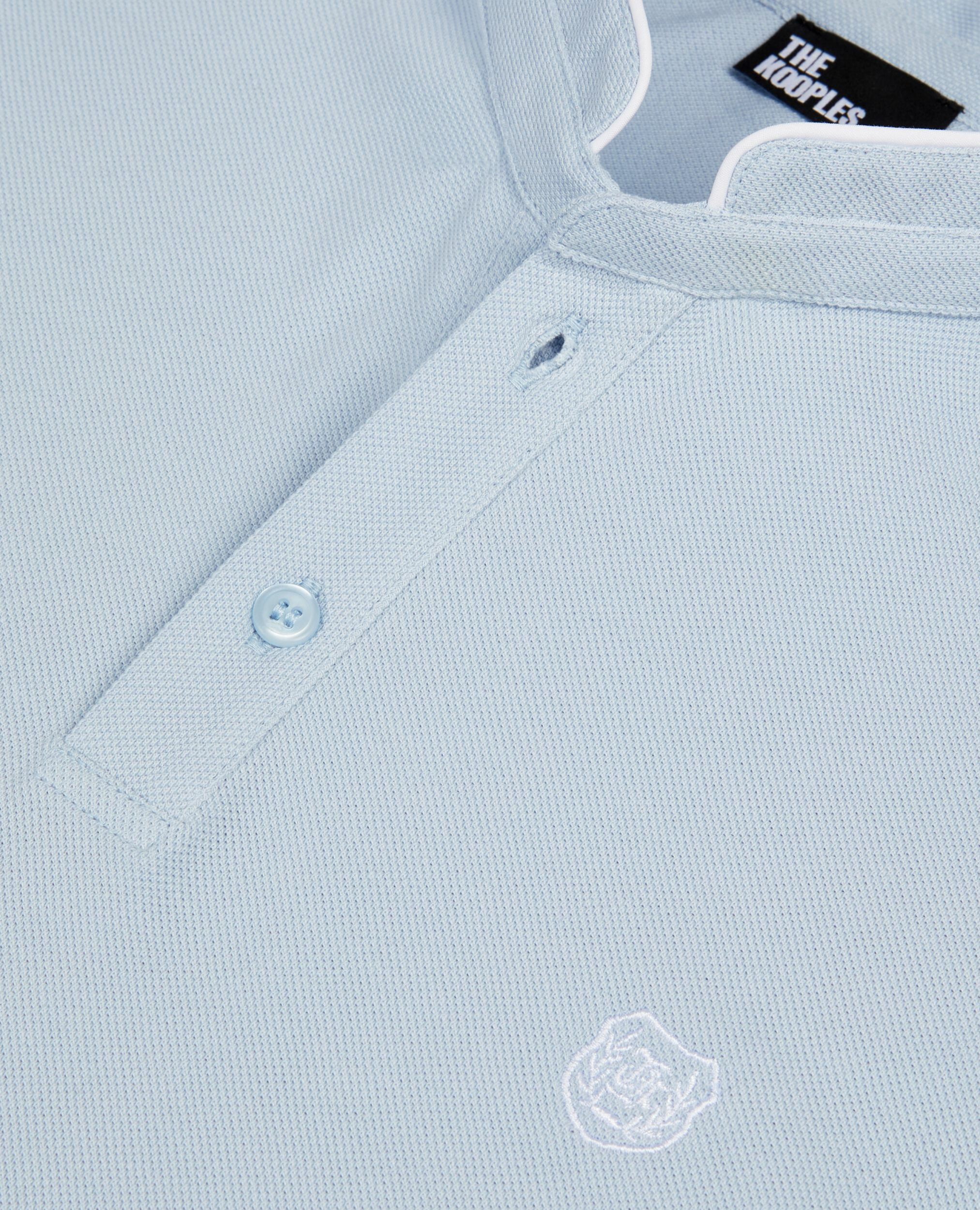 Polo en coton piqué bleu clair, BLUE, hi-res image number null
