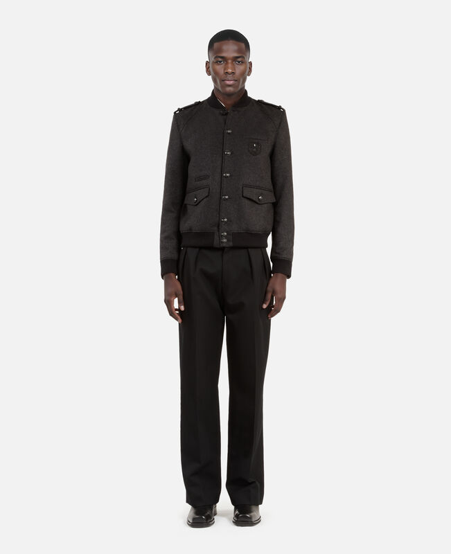The Kooples HOMME DARK GREY blouson teddy gris