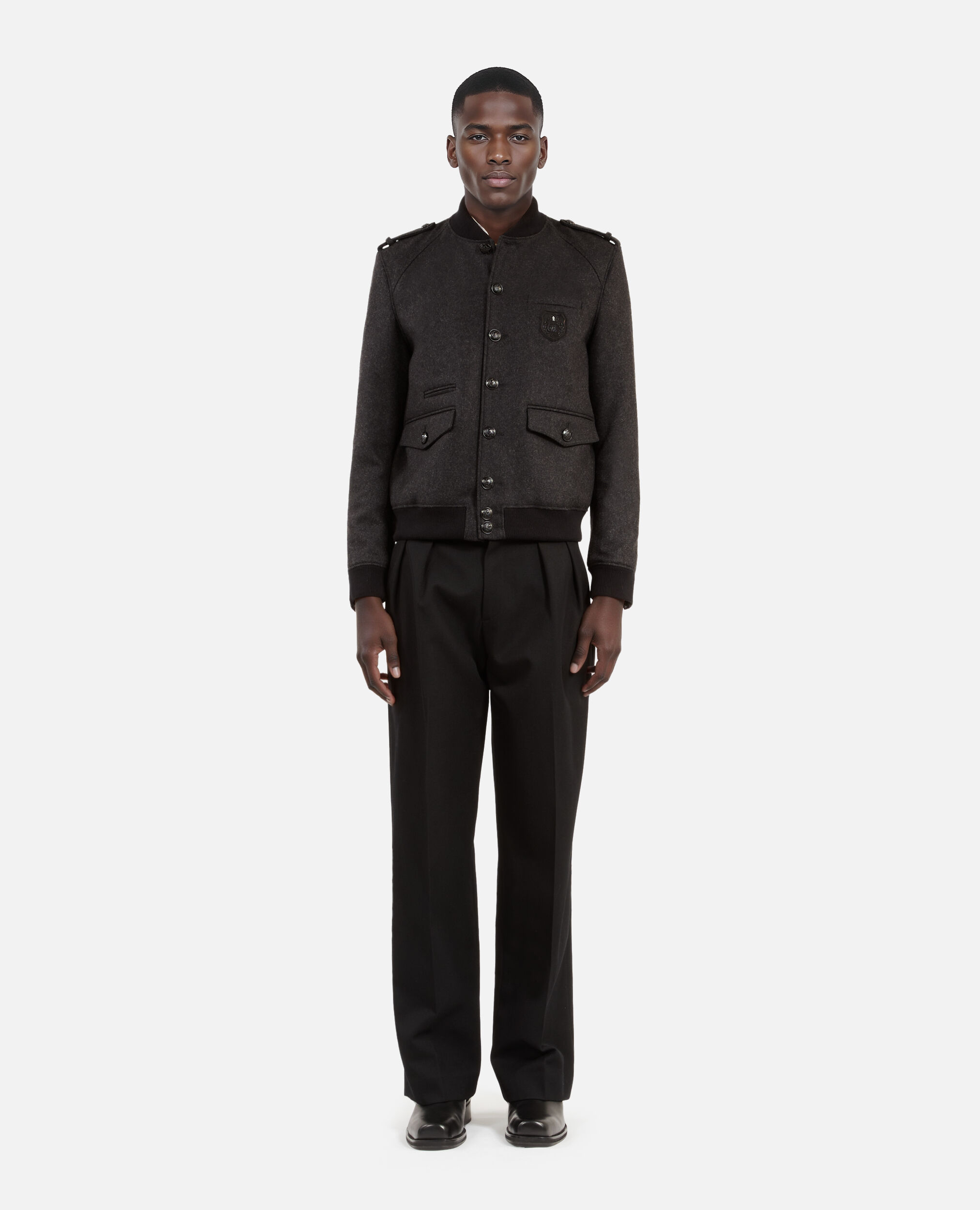 Blouson Teddy gris, DARK GREY, hi-res image number null