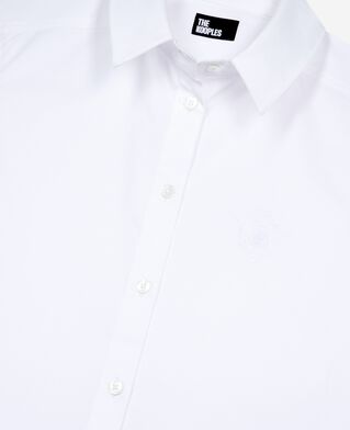 The Kooples WOMEN WHITE short white poplin shirt