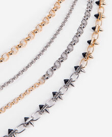 The Kooples FEMME SILVER / GOLD sautoir 4 rangs doré et argenté