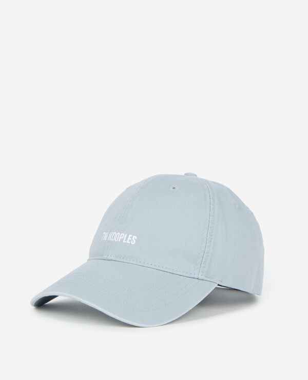 The Kooples MIXTE BLUE GREY casquette logo brodé bleue