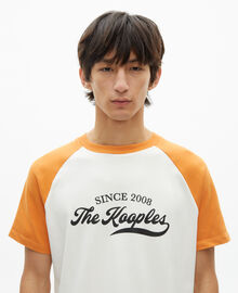 The Kooples HOMME ECRU t-shirt avec sérigraphie logo écru