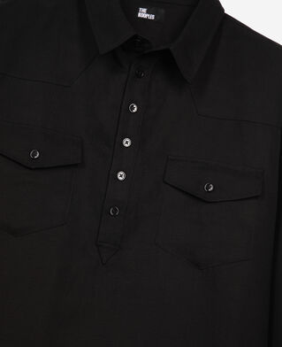 The Kooples MEN BLACK black polo shirt