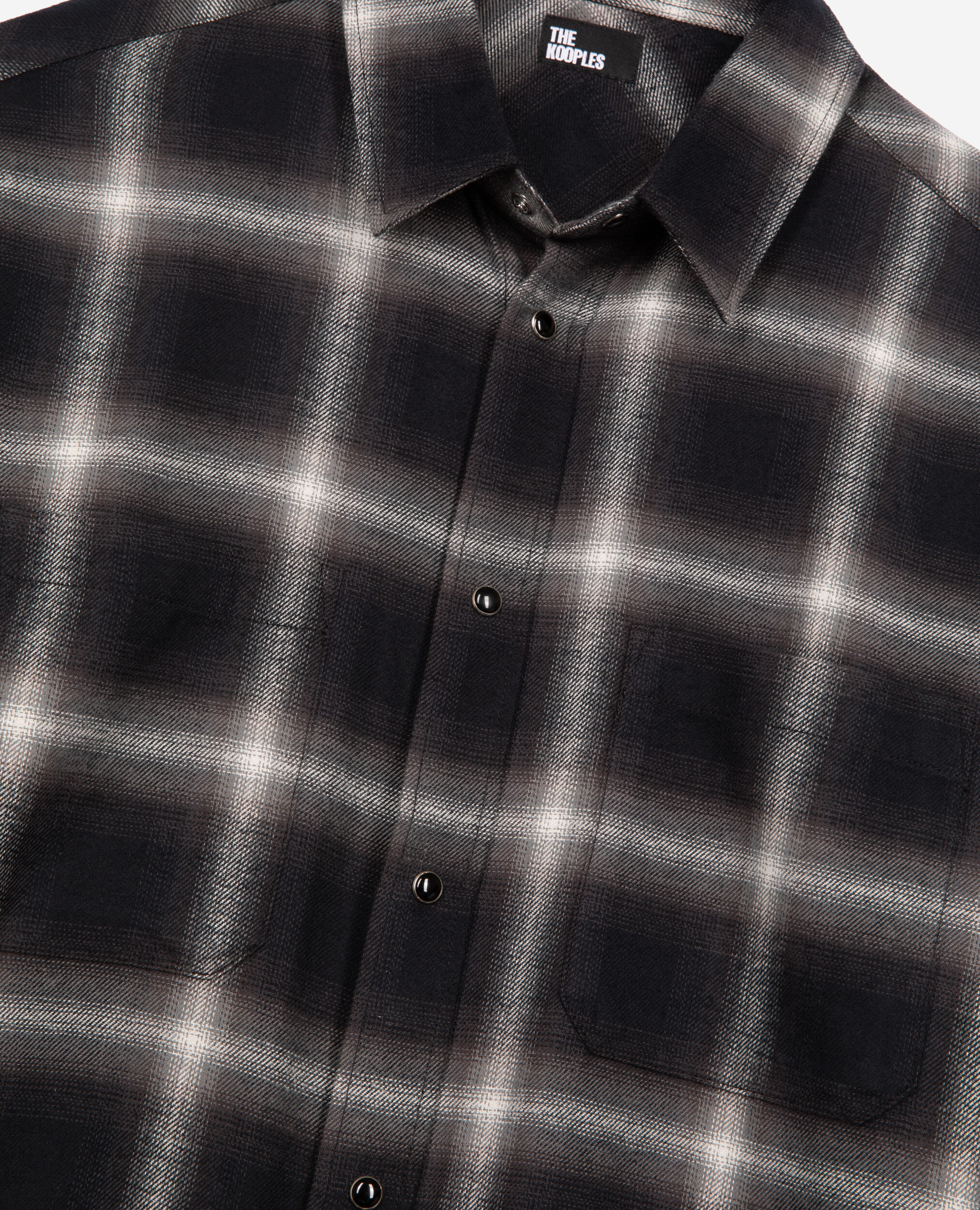 Chemise à carreaux noire, BLACK GREY WHITE, hi-res image number null