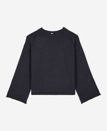 The Kooples FEMME DARK GREY pull en laine mérinos gris