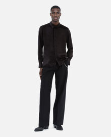 The Kooples HOMME BLACK chemise en jacquard imprimé musique noire