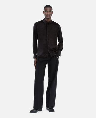 The Kooples HOMME BLACK chemise en jacquard imprimé musique noire