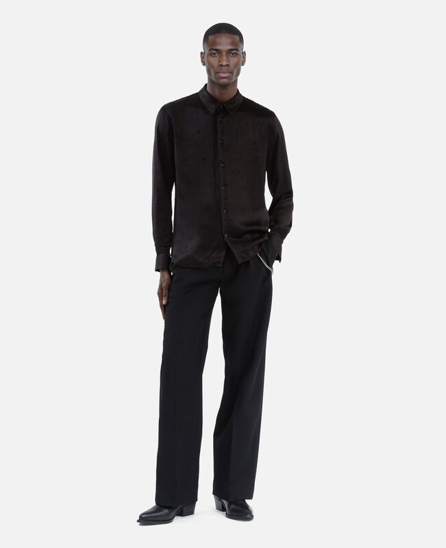 The Kooples HOMME BLACK chemise en jacquard imprimé musique noire