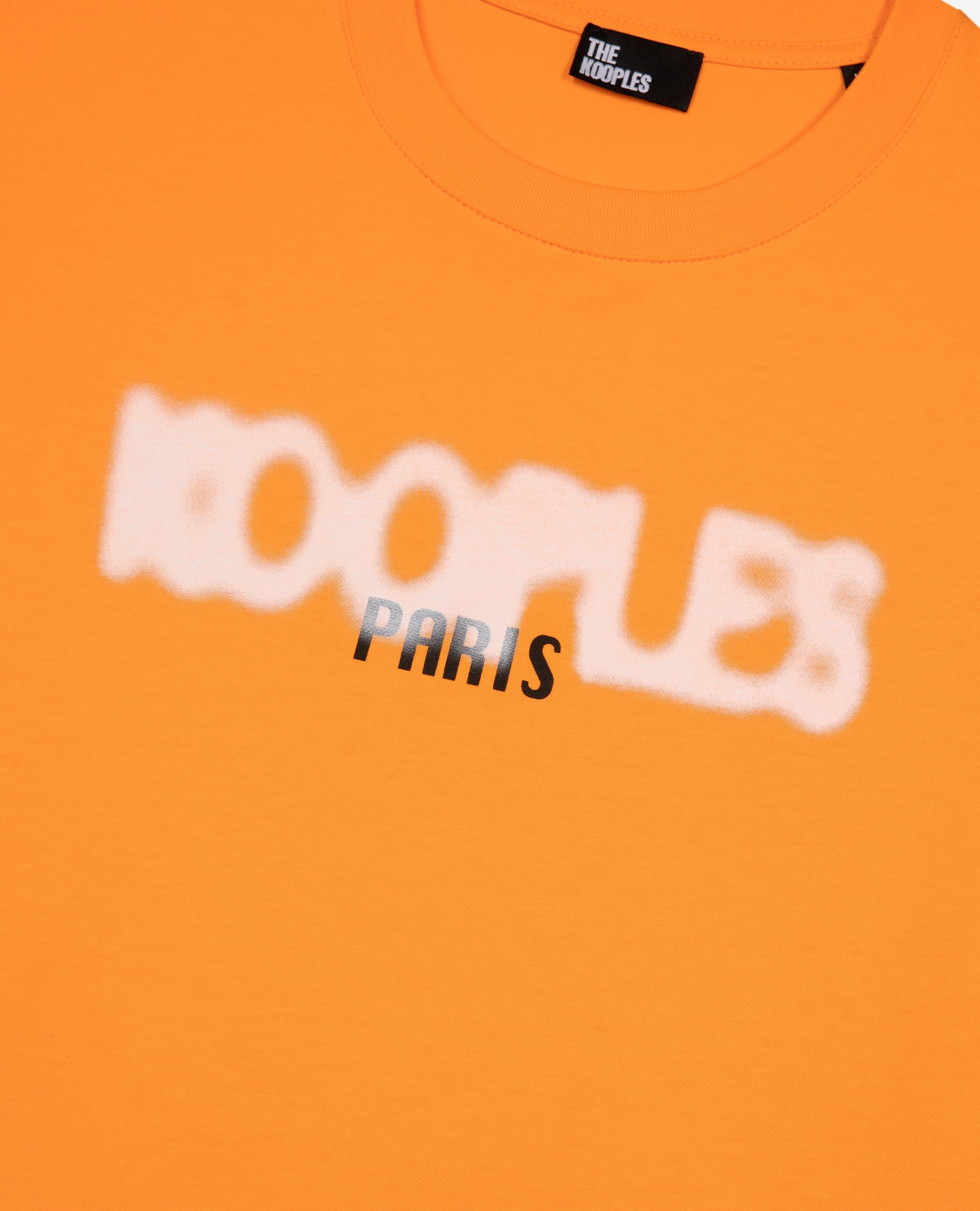 T-shirt avec sérigraphie logo orange, ORANGE, hi-res image number null