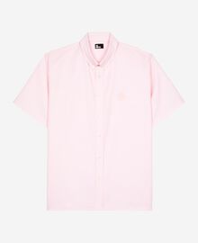The Kooples HOMME PALE PINK chemise manches courtes avec blason rose