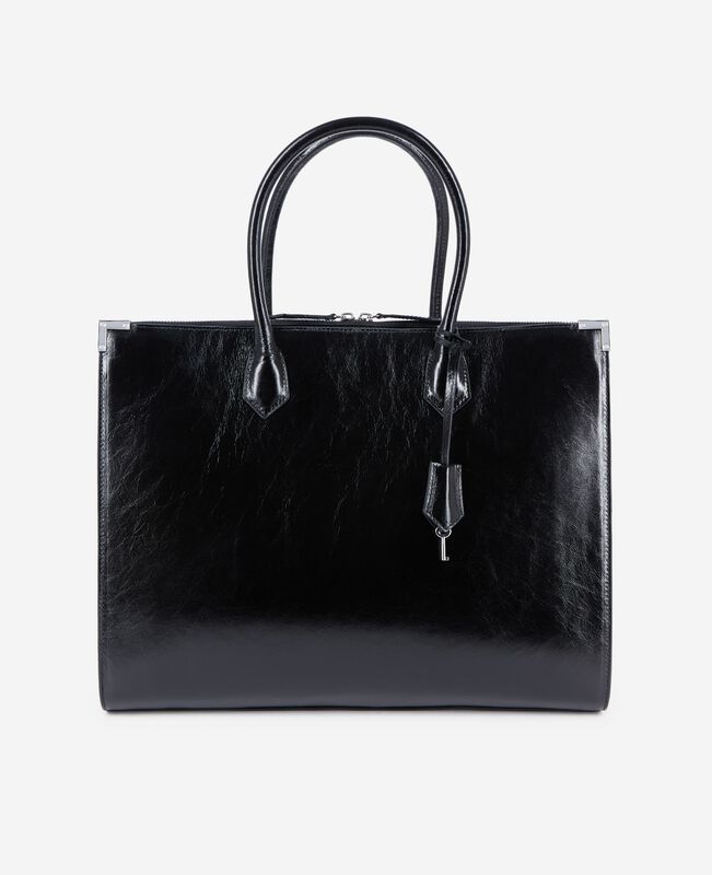 The Kooples FEMME BLACK sac ming xl en cuir noir
