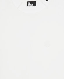 The Kooples FEMME ECRU t-shirt avec manches en dentelle blanc