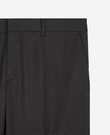 The Kooples HOMME GREY pantalon de costume en laine ajusté gris