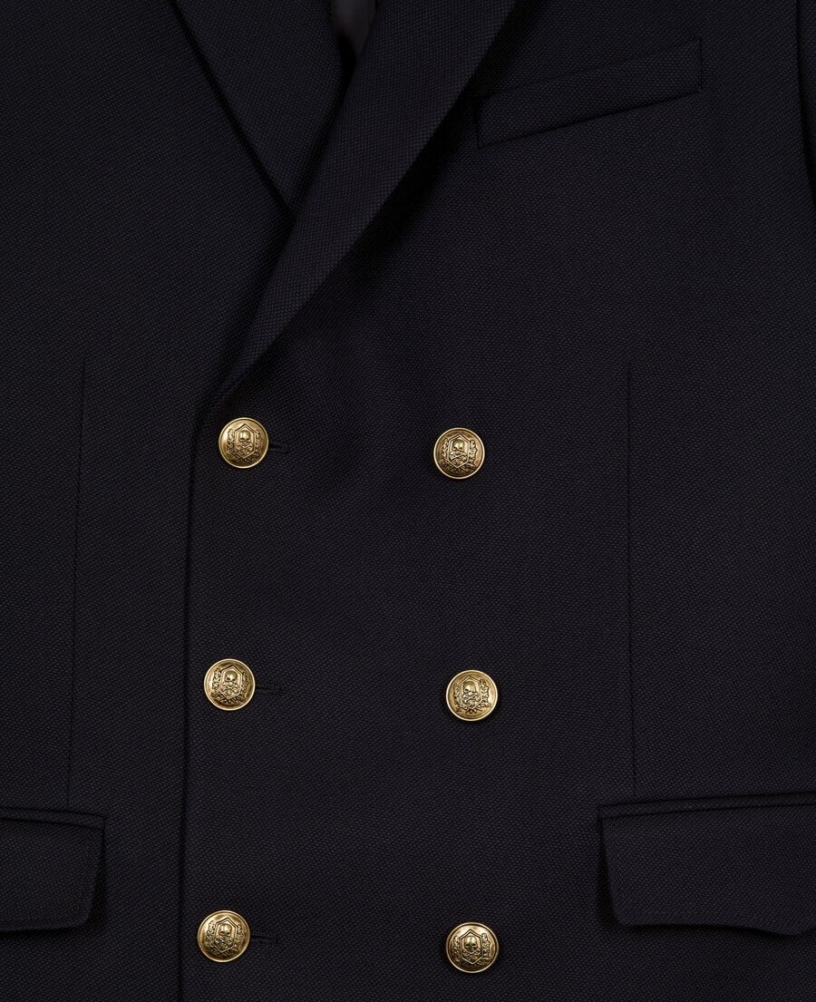 The Kooples MEN DARK NAVY navy blue wool jacket