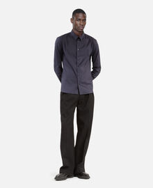 The Kooples HOMME NAVY chemise en popeline bleu marine