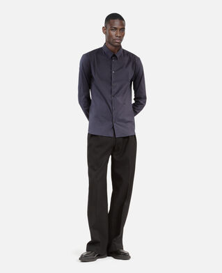 The Kooples HOMME NAVY chemise en popeline bleu marine