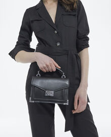 The Kooples FEMME BLACK STONE sac emily small en cuir noir