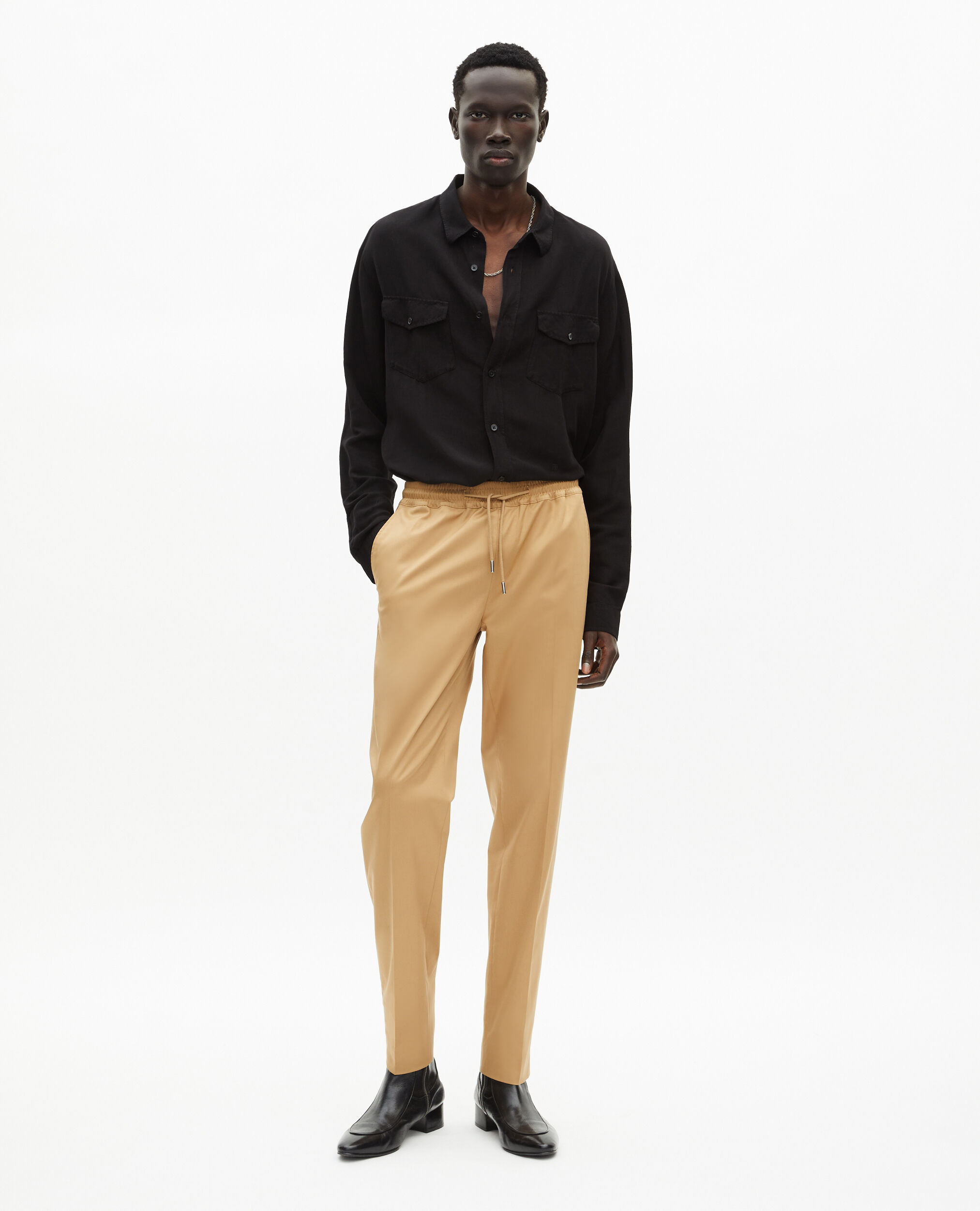 Pantalon beige, BEIGE, hi-res image number null