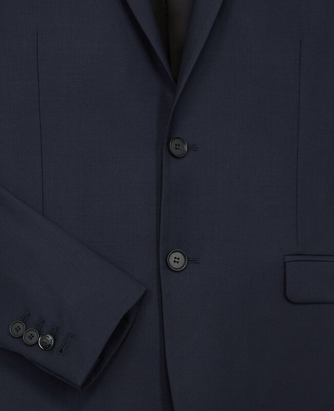 The Kooples HOMME DARK NAVY veste de costume en laine bleu marine coupe ajustée