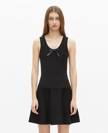 The Kooples FEMME BLACK top en maille noir