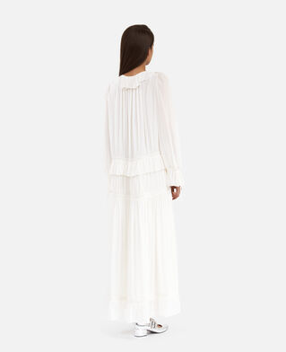 The Kooples WOMEN ECRU ecru lavaliere collar dress
