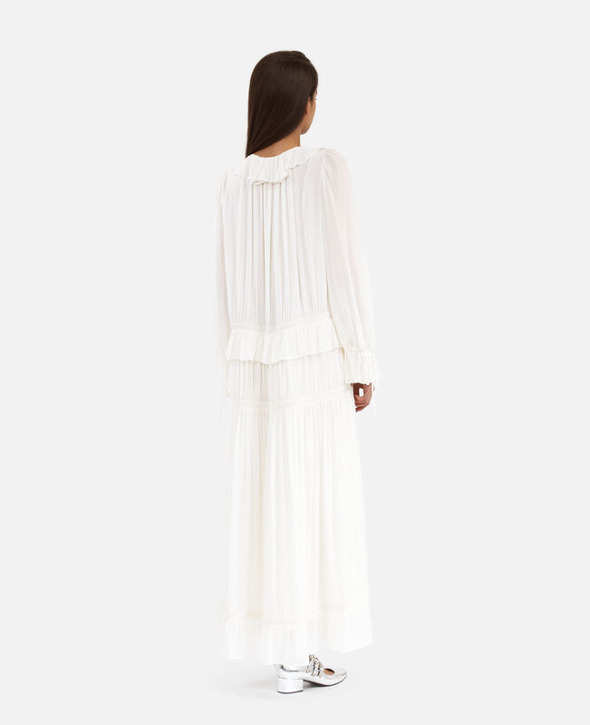 The Kooples FEMME ECRU robe col lavalière écrue
