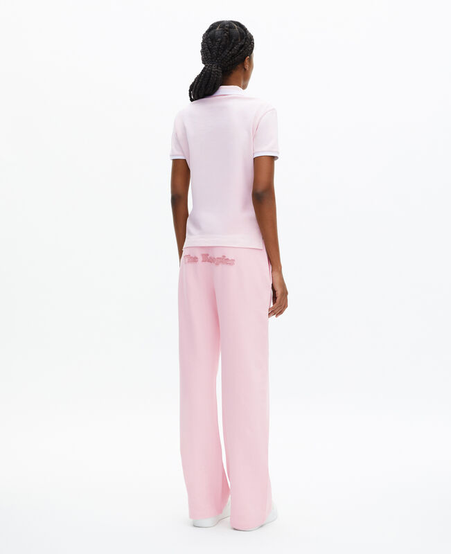 The Kooples FEMME LILA polo col v rose pâle