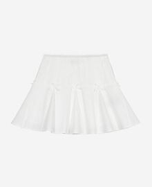 The Kooples FEMME ECRU jupe courte détails nœuds écrue