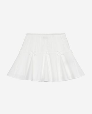 The Kooples FEMME ECRU jupe courte détails nœuds écrue