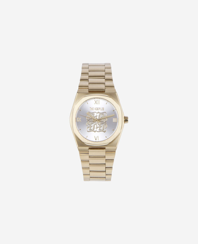 The Kooples MIXTE GOLD montre monogramme dorée